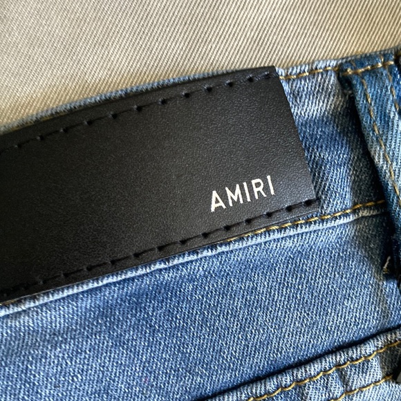 AMIRI Blue Distressed Men's Jeans Size 38X28 - Picture 10 of 14